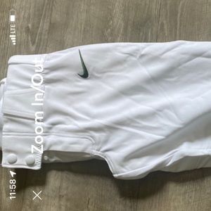 Nike boys GSB Team Vapor Select Piped Pants, White/Green, Medium boys